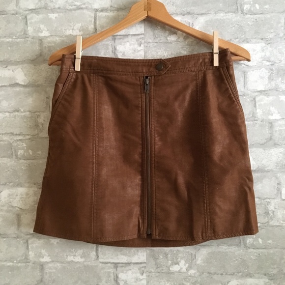 Free People Dresses & Skirts - Free People | Faux Leather Mini Skirt